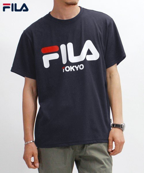 FILA(フィラ)/【ＦＩＬＡ】 フィラ 胸ロゴ 半袖　Ｔシャツ ユニセックス/ネイビー