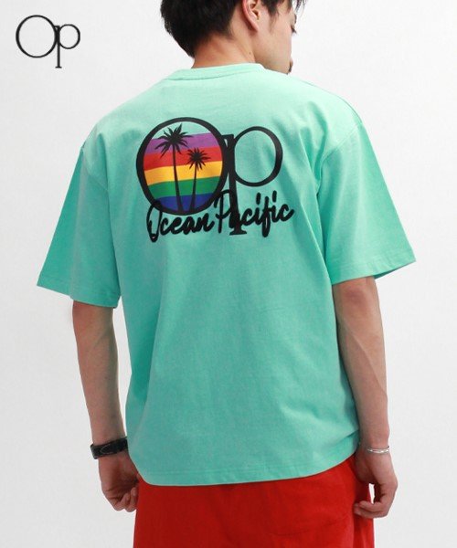 OceanPacific(OceanPacific)/【OceanPacific】 オーシャンパシフィック ポケット付き  半袖 Tシャツ ユニセックス/ソフトグリーン