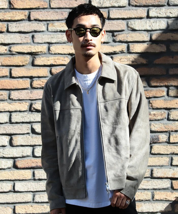 55%OFF！＜マガシーク＞ ビームス アウトレット BEAMS / レザージップ ブルゾン メンズ GREY S BEAMS OUTLET】 タイムセール開催中】