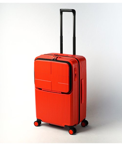 innovator(イノベーター)/【2年保証】イノベーター スーツケース Mサイズ 62L フロントオープン トップオープン 軽量 innovator INV60/オレンジ
