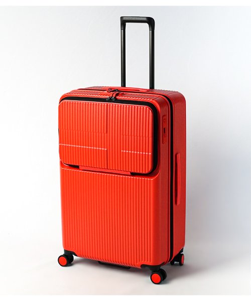 innovator(イノベーター)/【2年保証】イノベーター スーツケース Lサイズ 92L フロントオープン トップオープン 軽量 大型 大容量 innovator INV90/オレンジ