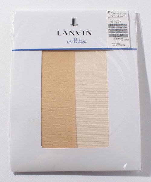 LANVIN en Bleu(ladies socks)(ランバンオンブルー（レディスソックス）)/交編パンスト（M‐L）/エクリュ