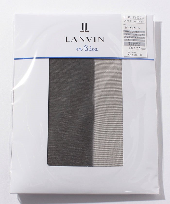 ＜マガシーク＞ ランバンオンブルー（レディスソックス） 交編パンスト（L-LL） レディース アルベール L〜LL LANVIN en Bleu(Ladies Socks)】