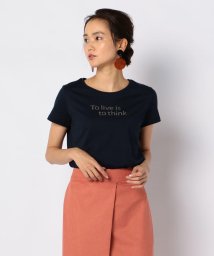 NOLLEY’S(ノーリーズ)/[新色追加]60/2コーマ天竺ロゴTシャツ[NOLLEY'S light]/ダークネイビー