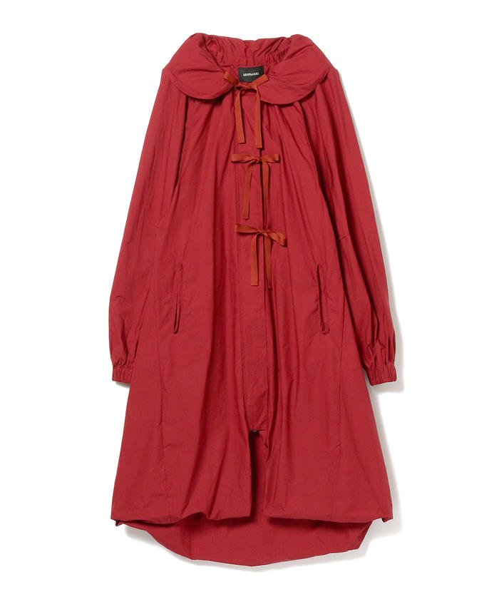 30%OFF！＜マガシーク＞ ビームス アウトレット Ray BEAMS × MARMARI / 別注 ギャザー コート レディース RED ONESIZE BEAMS OUTLET】 セール開催中】