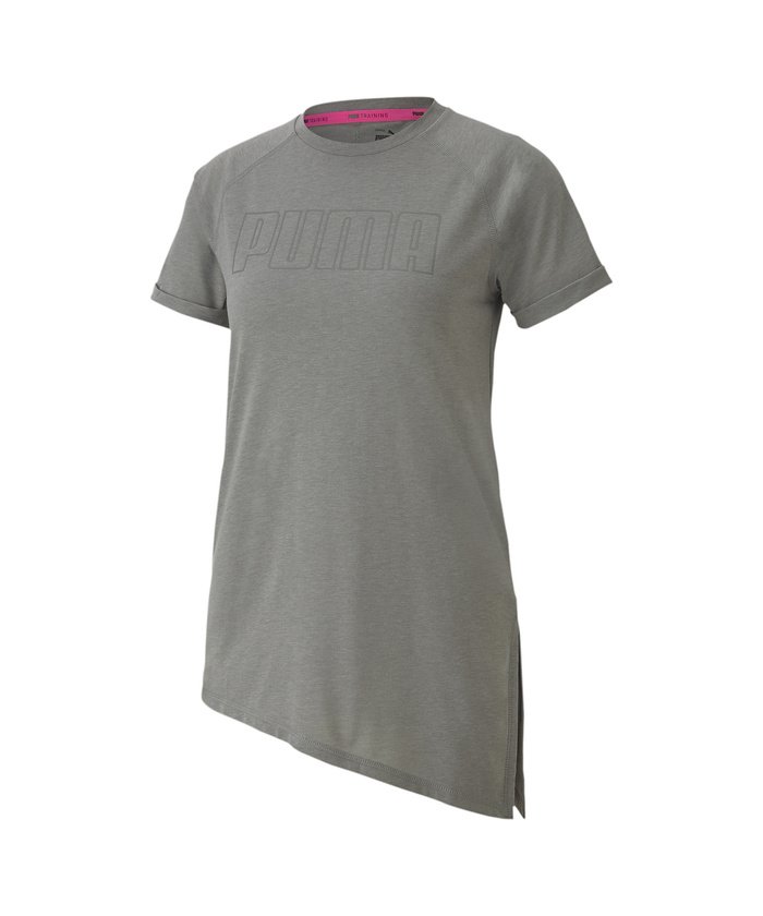 55%OFF！＜マガシーク＞ プーマ トレーニング グラフィック ロゴ ウィメンズ 半袖 Tシャツ レディース MEDIUMGRAYHEATHER M PUMA】 タイムセール開催中】