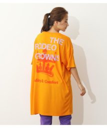 RODEO CROWNS WIDE BOWL(ロデオクラウンズワイドボウル)/Spray crownビッグTシャツワンピース/ORG