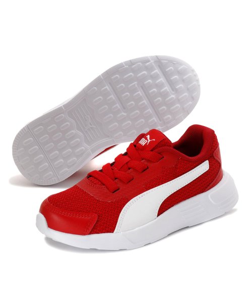 PUMA(プーマ)/キッズ プーマ テイパー AC PS スニーカー 17－21cm/HIGHRISKRED-WHITE-BLACK