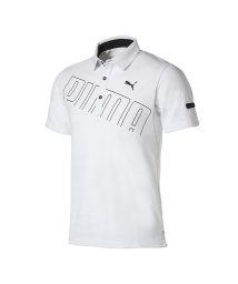 PUMA(プーマ)/ゴルフ ビッグ プーマ ロゴ 半袖 ポロシャツ/BRIGHTWHITE