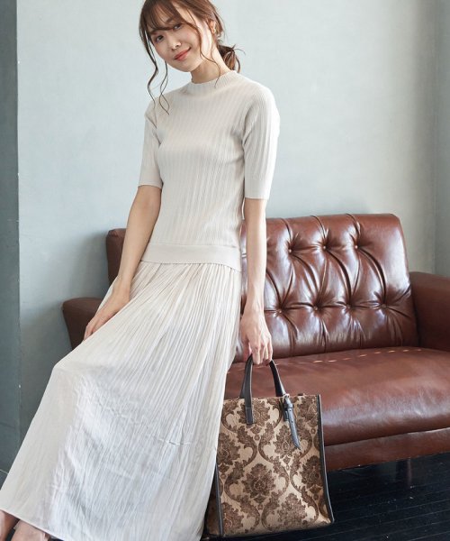 セール ニットドッキングヴィンテージサテンワンピース ロペピクニック Rope Picnic Magaseek セール ニットドッキングヴィンテージサテンワンピース ロペピクニック Rope Picnic Magaseek