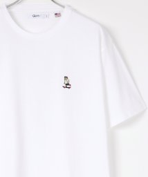LAZAR(ラザル)/【Lazar】スケートベア 刺繍 USAコットン グラフィック Tシャツ/ホワイト