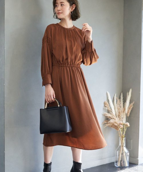 セール ジオメトリックプリント 無地ワンピース ロペピクニック Rope Picnic Magaseek