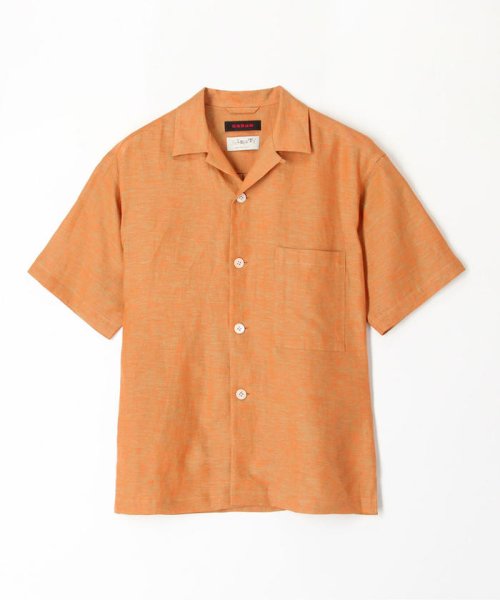 CABaN (CABaN)/CABaN リネン オープンカラーシャツ/25オレンジ