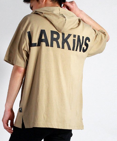 LARKINS(LARKINS)/【LARKINS】 ラーキンス バックロゴ  Tシャツパーカー ユニセックス/ベージュ