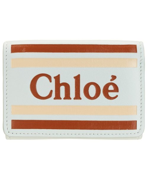 Chloe(クロエ)/【Chloe(クロエ)】 Chloe クロエ 財布 三つ折り 財布 /ブルーグレー