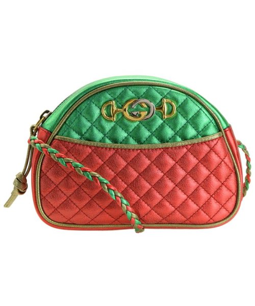 GUCCI(グッチ)/【GUCCI(グッチ)】GUCCI バッグ ショルダーバッグ 5349510u14x3862zz/レッド×グリーン