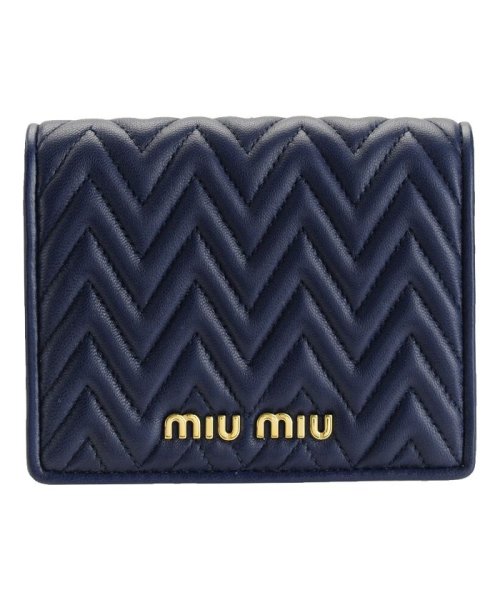 MIUMIU(ミュウミュウ)/【MiuMiu(ミュウミュウ)】 MiuMiu コインケース 小銭入れ /ブルー