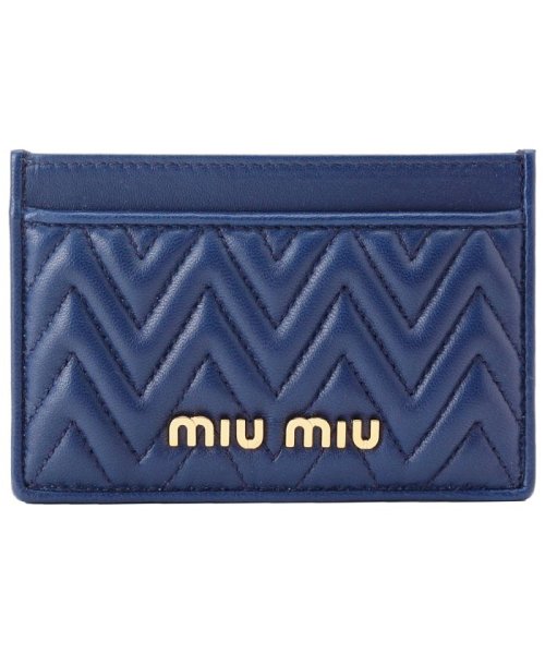 MIUMIU(ミュウミュウ)/【MiuMiu(ミュウミュウ)】  ミュウミュウ カードケース /ブルー
