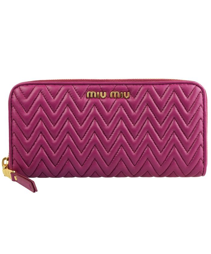 セール Miumiu ミュウミュウ Miumiu ミュウミュウ ラウンド 長財布 ミュウミュウ Miumiu Magaseek