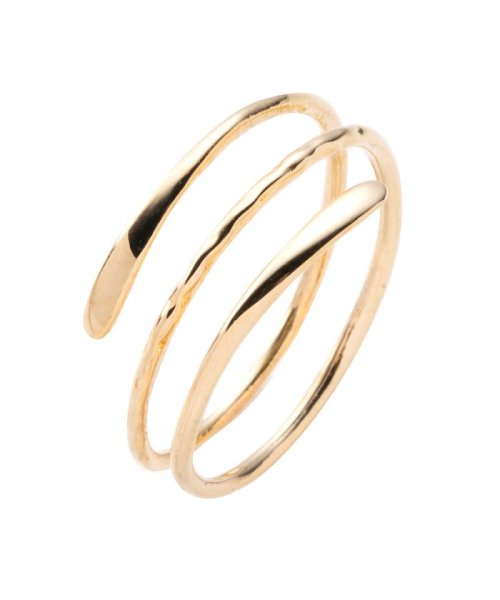 巻きつくようなフォルムのループデザインリング クリームドット Cream Dot Magaseek