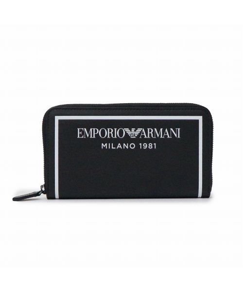 EMPORIO ARMANI(エンポリオアルマーニ)/【メンズ】EMPORIO ARMANI　Y3H168 YSO3I　ラウンドファスナー長財布/ブラック