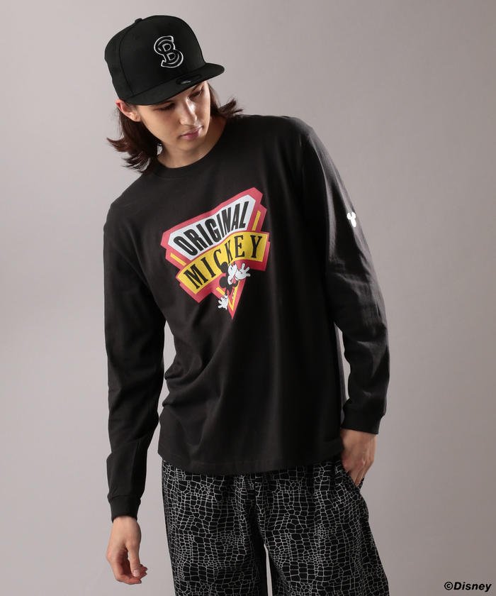 50%OFF！ ショット Schott/DISNEY/ショット/ディズニー/ORIGINAL MICKEY T−SHIRT メンズ CHARCOL S Schott】 セール開催中】