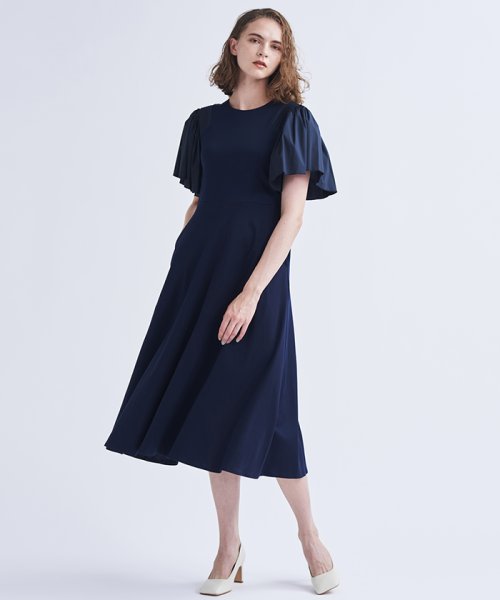 セール コンビスリーブカットソーワンピース ランバンオンブルー Lanvin En Bleu Magaseek