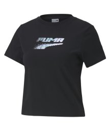 PUMA(プーマ)/EVIDE ウィメンズ グラフィック 半袖 Tシャツ/PUMABLACK