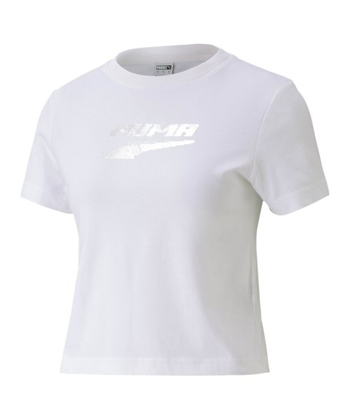 PUMA(プーマ)/EVIDE ウィメンズ グラフィック 半袖 Tシャツ/PUMAWHITE