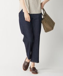 J.PRESS LADIES(J．プレス　レディス)/【驚異の伸縮性】10oz Stretch Denim セミワイド デニムパンツ/ネイビー系