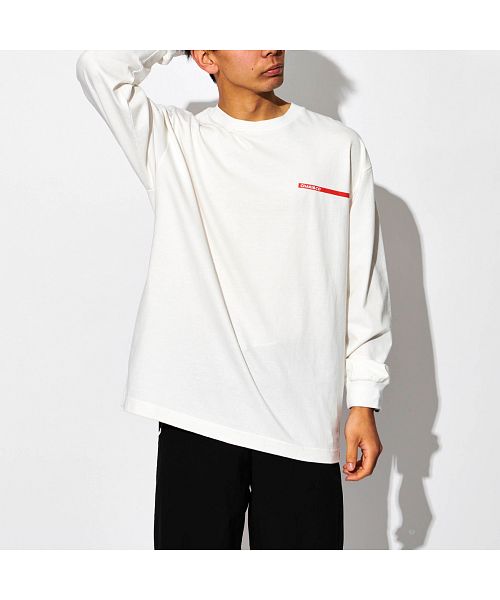 CHARI&CO チャリアンドコー Tシャツ 長袖 カットソー ロンT メンズ CRADA L/S TEE ブラック ホワイト ベージュ 黒 白