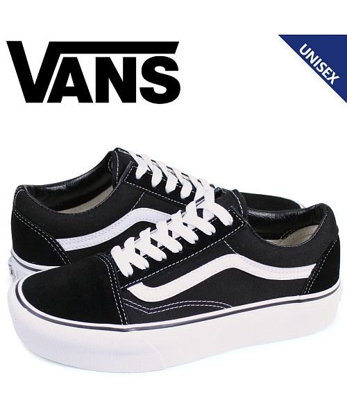 クーポン Vans ヴァンズ オールドスクール スニーカー メンズ レディース バンズ 厚底 Old Skool Platform ブラック 黒 Vn0a3b3uy28 ヴァンズ Vans Magaseek