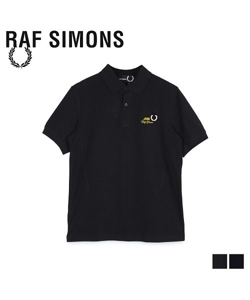 フレッドペリー ラフシモンズ FRED PERRY RAF SIMONS ポロシャツ 半袖 メンズ コラボ SLIM FIT POLO SHIRT  ブラック ネ