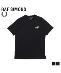 FRED PERRY(フレッドペリー)/フレッドペリー ラフシモンズ FRED PERRY RAF SIMONS Tシャツ 半袖 メンズ コラボ T－SHIRT ブラック ネイビー 黒 SM8130'/ブラック