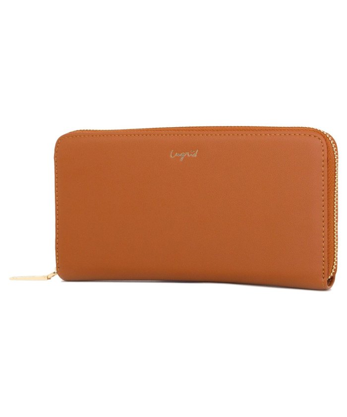 アングリッド Ungrid 財布 長財布 レディース ラウンドファスナー Smooth Round Wallet ブラック キャメル 黒 Ung アングリッド Ungrid Magaseek