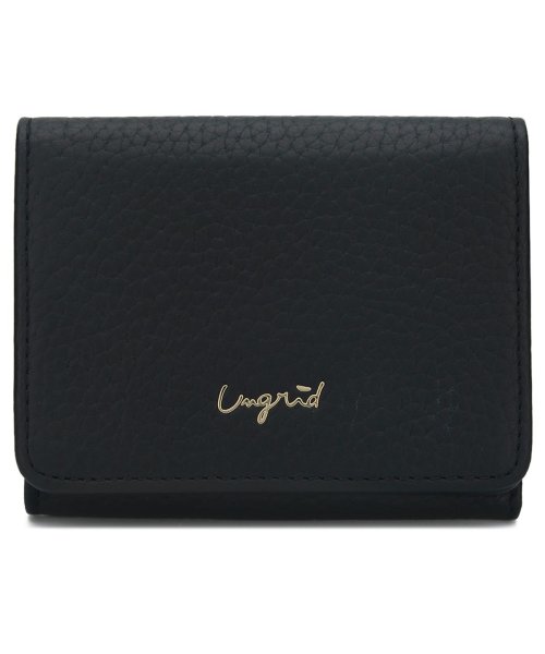 Ungrid(アングリッド)/アングリッド Ungrid 財布 ミニ財布 三つ折り レディース TRI－FOLD MINI WALLET ブラック グレー ネイビー オーク オリーブ キャメ/ブラック