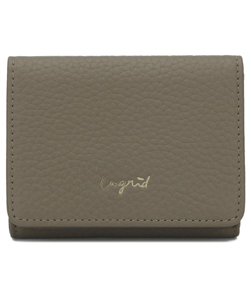 Ungrid(アングリッド)/アングリッド Ungrid 財布 ミニ財布 三つ折り レディース TRI－FOLD MINI WALLET ブラック グレー ネイビー オーク オリーブ キャメ/オーク