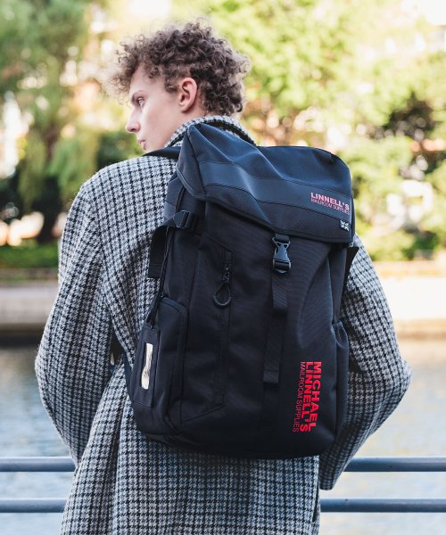 MICHAEL LINNELL(マイケルリンネル)/【MICHAEL LINNELL】Big Backpack/Black/Red1