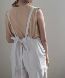 ARGO TOKYO/Linen blend salopette tapered pants 29083/503417761