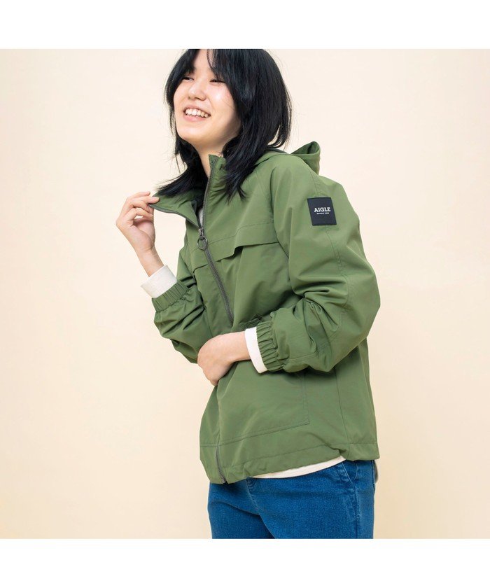 40%OFF！＜マガシーク＞ エーグル カロンブ フーデッドジャケット レディース モスグリーン 36（S） AIGLE】 タイムセール開催中】