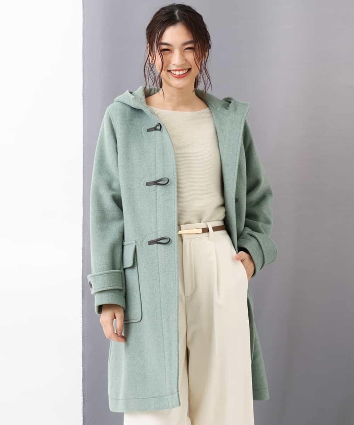【クリーニング済】a.v.v カルゼウールダッフルコート グレー XL 【クリーニング済】a.v.v カルゼウールダッフルコート グレー XL