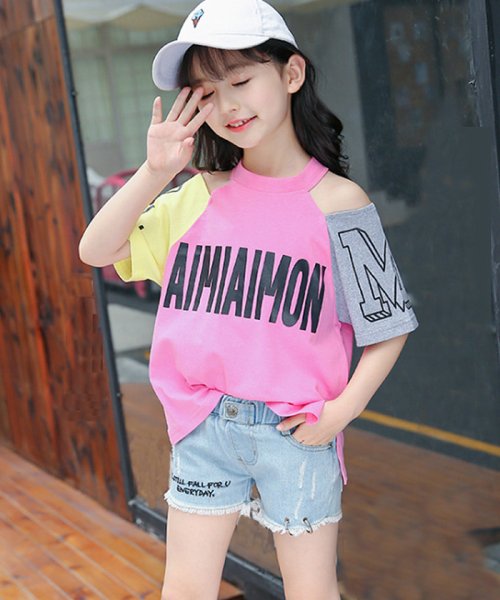 miniministore(ミニミニストア)/子供服 半袖tシャツ キッズ 女の子/ピンク