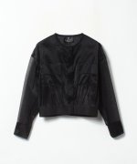 55%OFF！＜マガシーク＞ ランバンコレクション シアージップアップジャケット レディース ブラック 38 LANVIN COLLECTION】 タイムセール開催中】