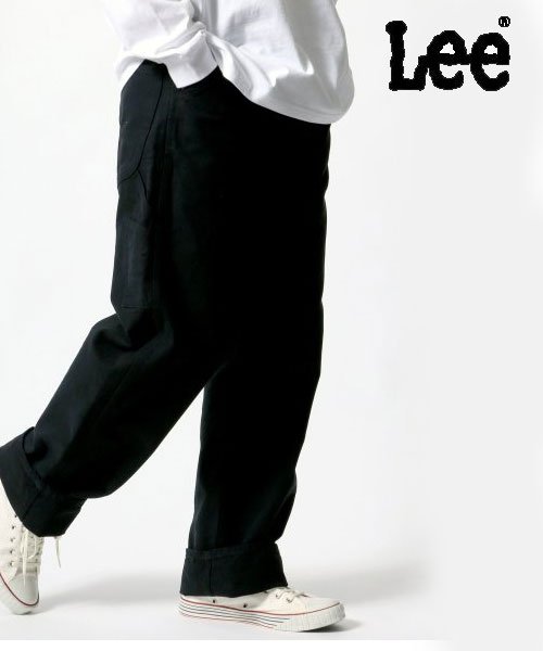 ＜マガシーク＞ ラザル Lee/リー Dungarees PAINTER PANTS ペインターパンツ ユニセックス ブラック LL(XL) LAZAR】