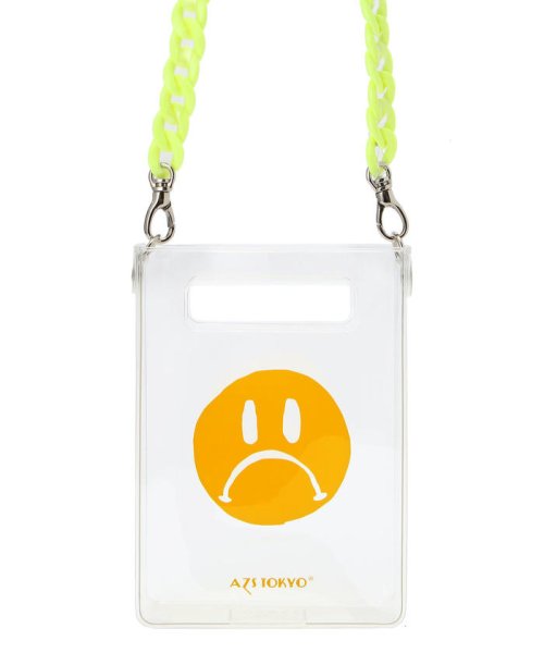 LHP(エルエイチピー)/AZS TOKYO/アザストーキョー/SAD FACE PC SHOULDERBAG/YELLOW