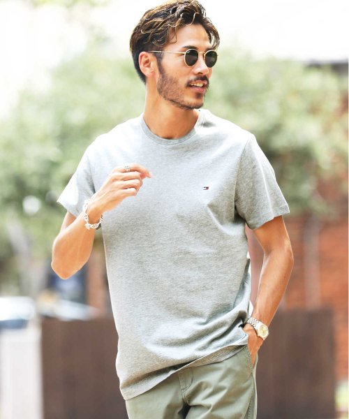 Tommy Hilfiger トミー ヒルフィガー Basic Cotton Core Flag ブランド Tシャツ メンズ レディース クルーネック 半袖 ジギーズショップ Jiggys Shop Magaseek