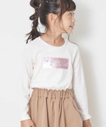 a.v.v(KID'S)/[100－130]【洗える】トゥインクルスパンコール長そでＴシャツ[WEB限定サイズ]/503371081