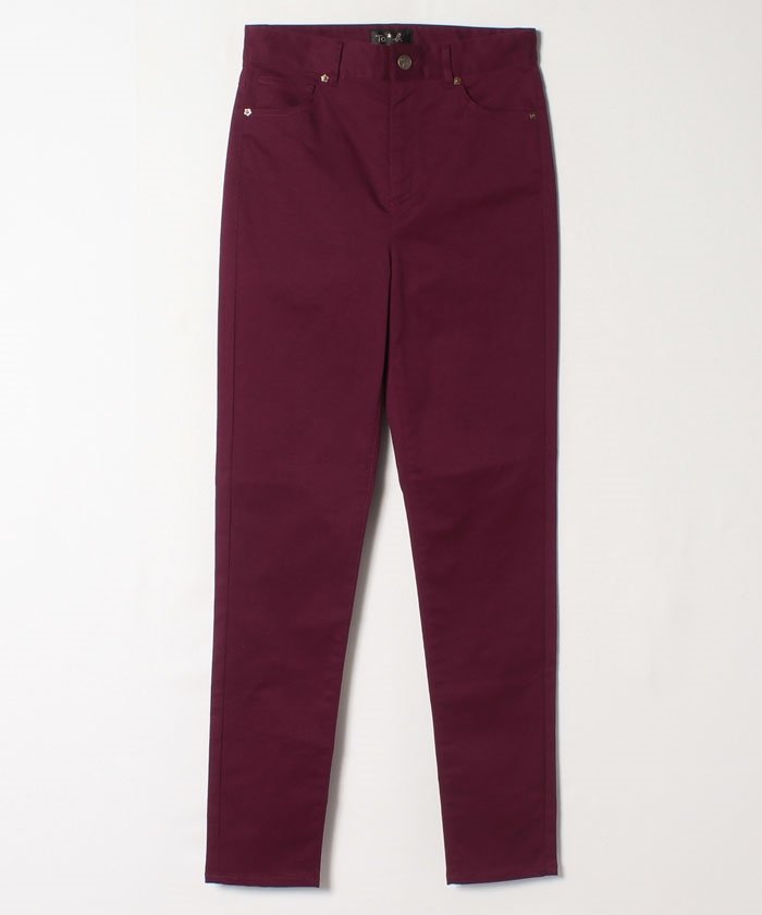 ＜マガシーク＞ アニエスベー WO93 PANTALON スキニーパンツ レディース レッド 40(L) agnes b.】