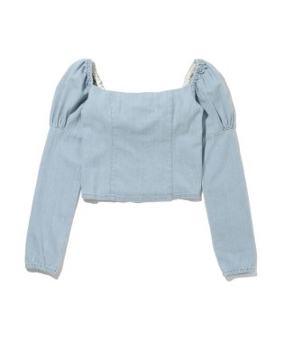 Levi's/POWER PUFF BLOUSE LIGHT WASH/503431561