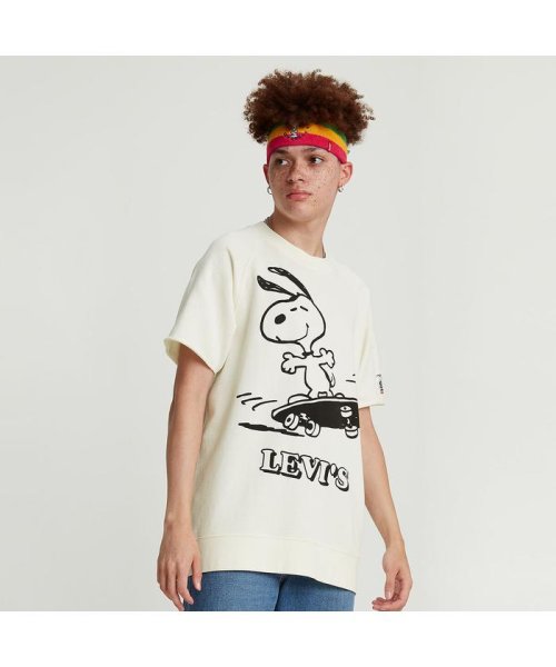 Levi's(リーバイス)/クルーネックカットオフTシャツ Skate Snoopy Marshmallow/NEUTRALS